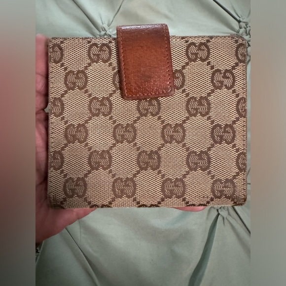 GUCCI Hook Wallet Canvas and Leather AUTHENTIC - Picture 5 of 12